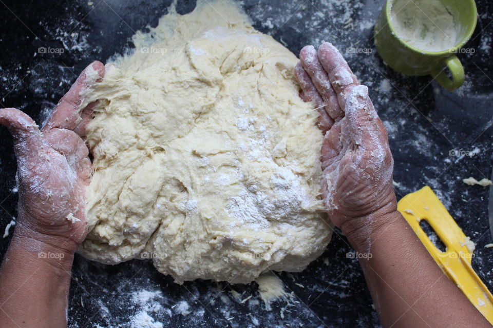 Preparing homemade bread