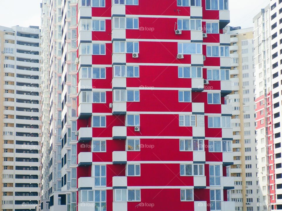 Texture of a new building