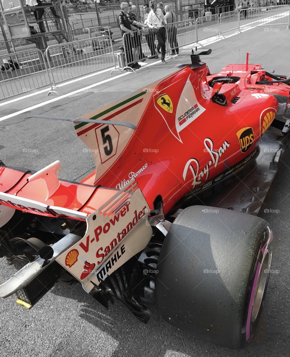 Ferrari formula 1 color pop