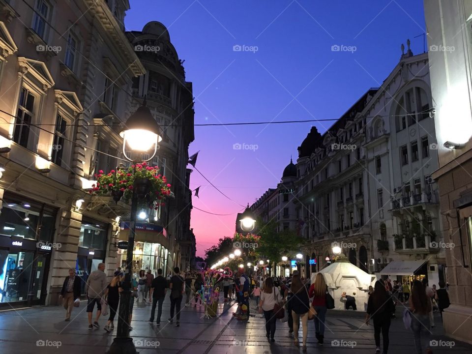 Knez Mihailova street , Belgrade , Serbia 💜💙