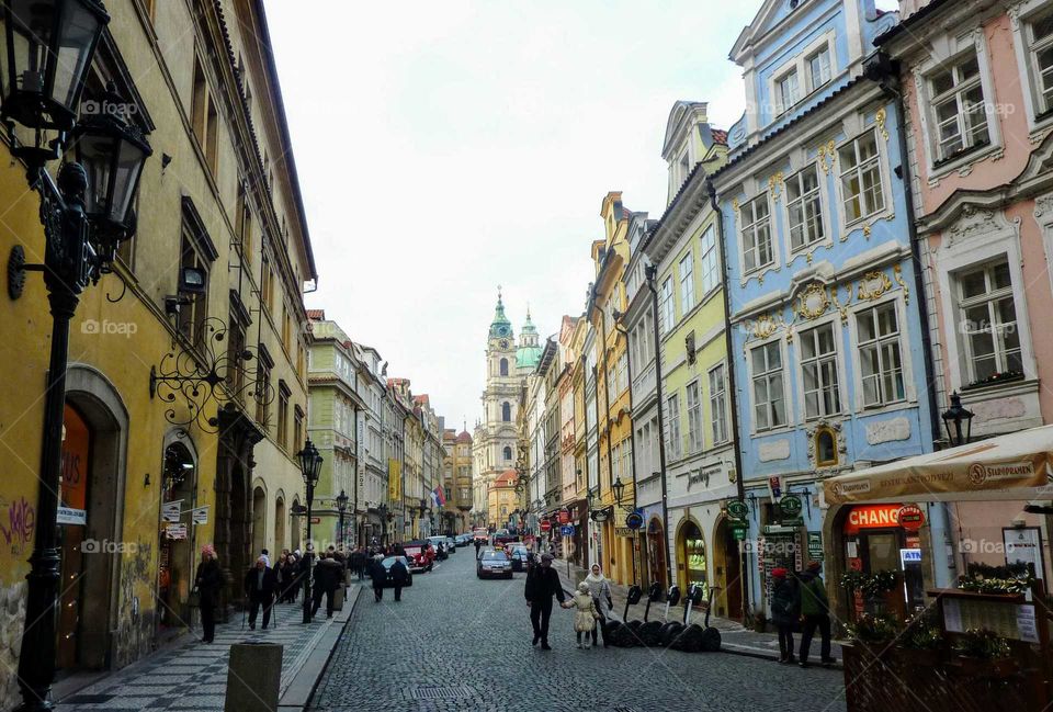 in the old part of Prague