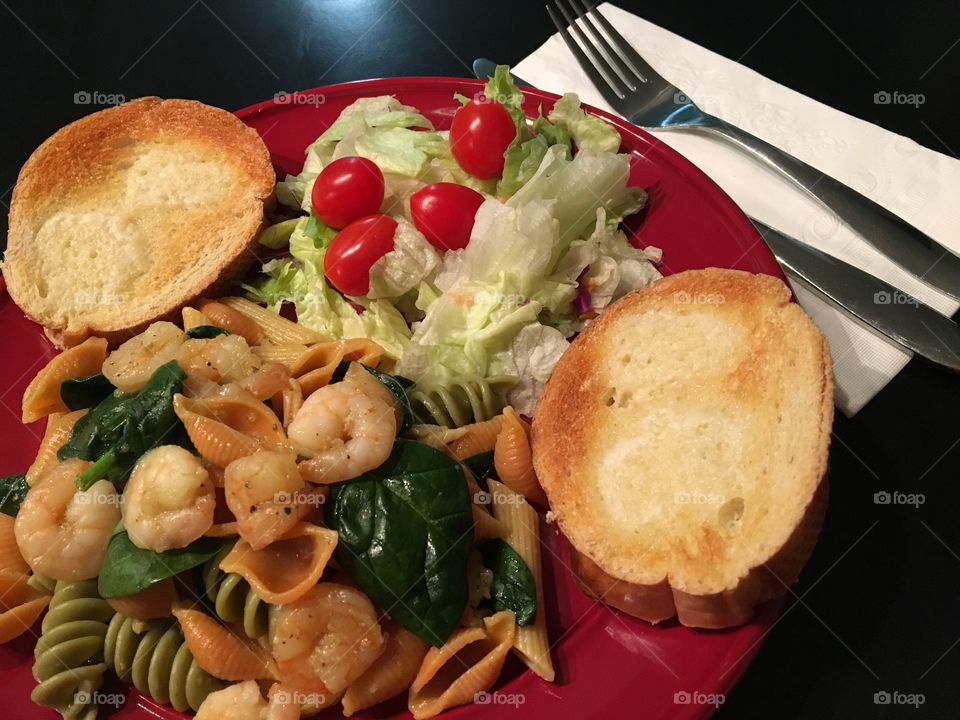 Pasta and Salad Dinner 