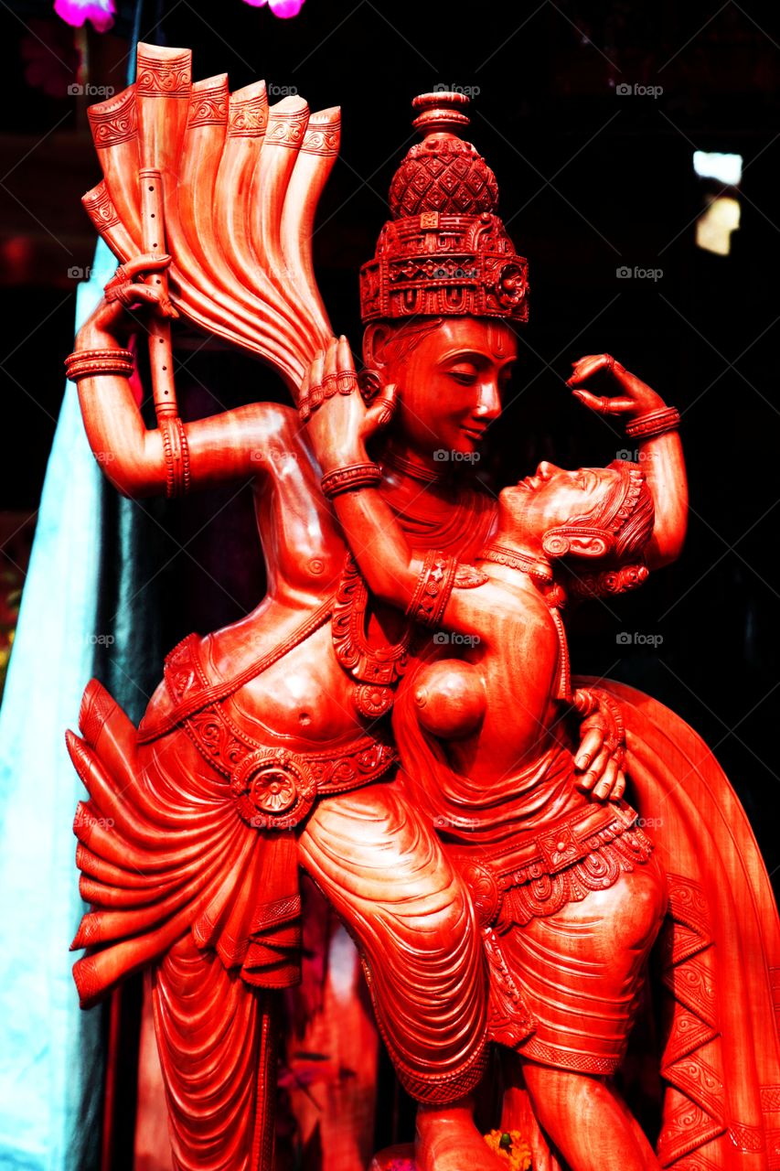Radha Krishan Statue. Statue of Indian God