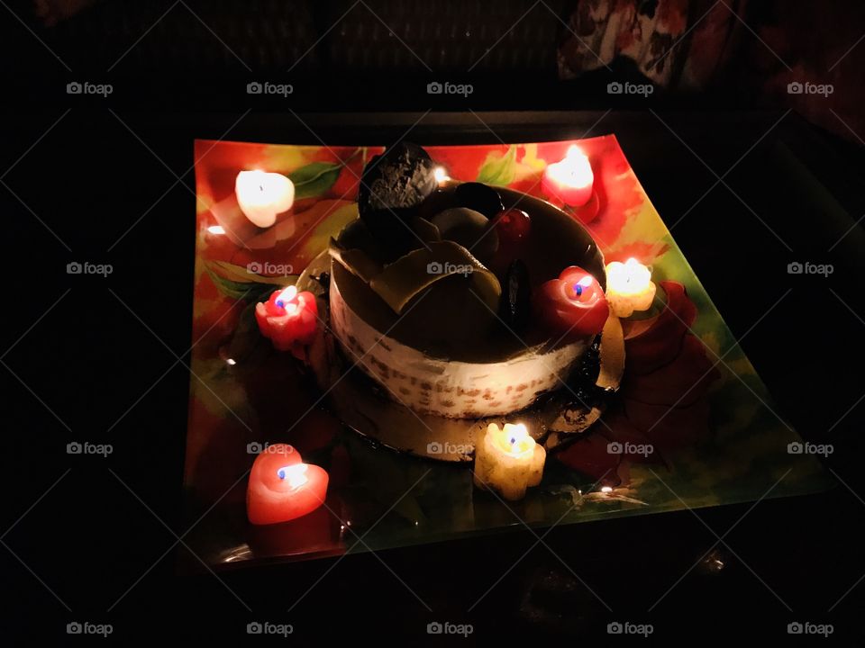 Candle light cake
