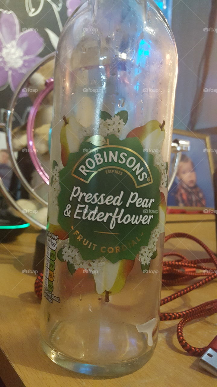 Empty Robinson's bottle