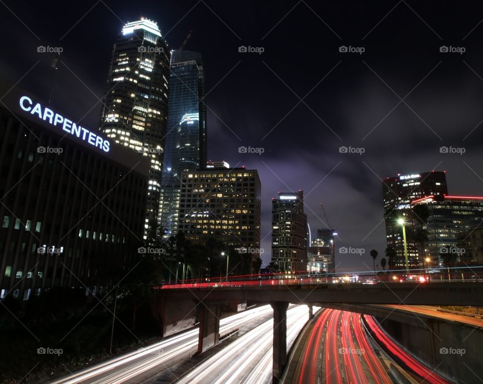 Downtown Los Angeles nighttime