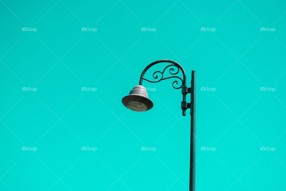 Low angle view of street light