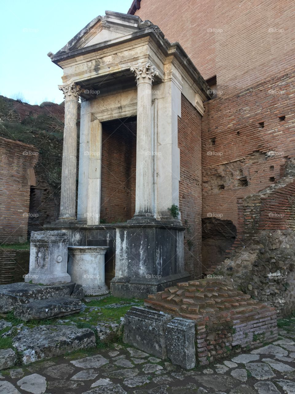 Roman forum ruins 