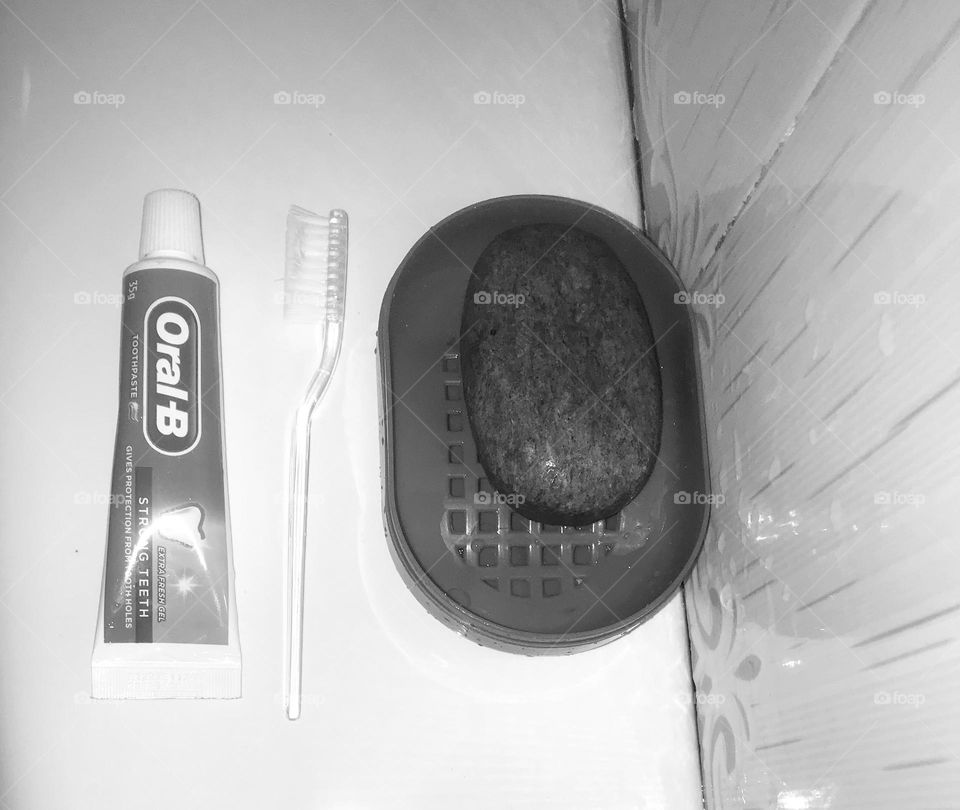 this is my toothbrush 🪥 , toothpaste and body wash bar soap 🧼