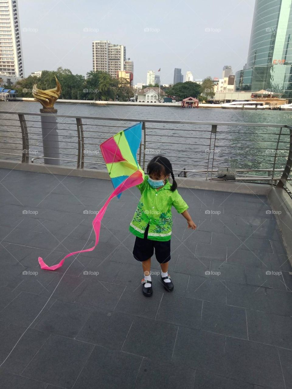 Kite playing