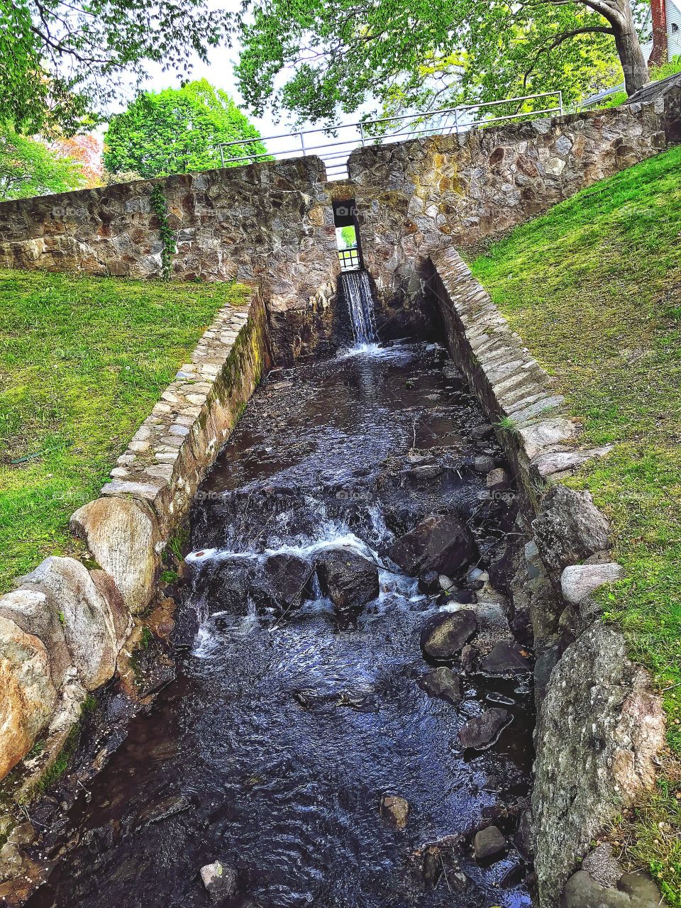 Stream and tiny waterfall 