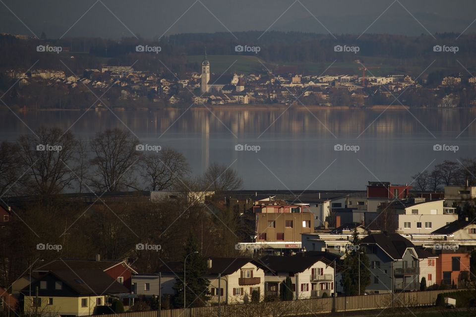 Lake Sempach At Sunset