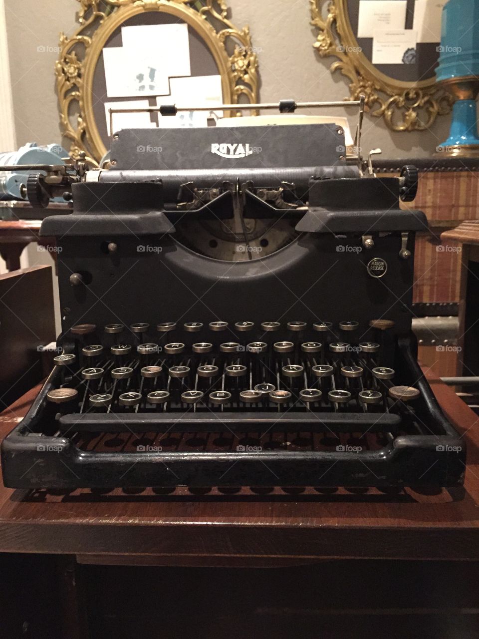 Vintage typewriter. 