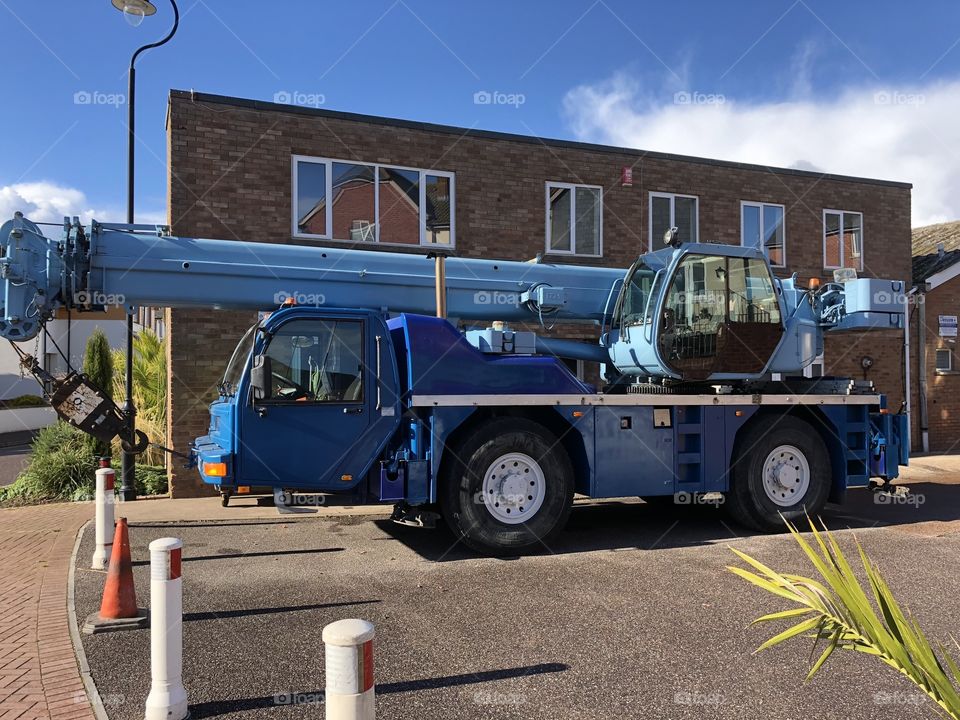 This is a vehicle with specialist equipment for raising a worker to a considerable height, for industrial or high rise building work l guess. I felt it was an impressive vehicle.