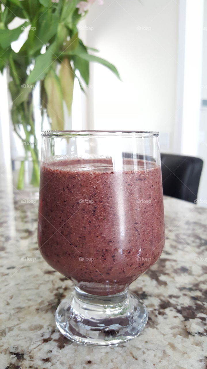 Blueberry smoothie