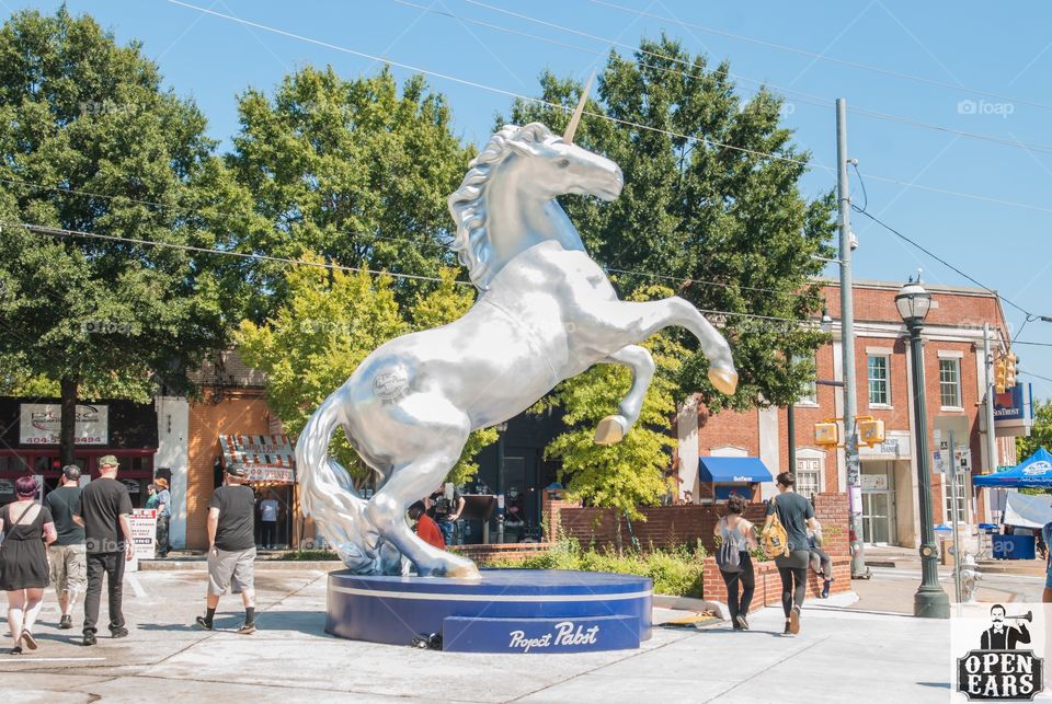 Unicorn for Project Pabst in East Atlanta Village