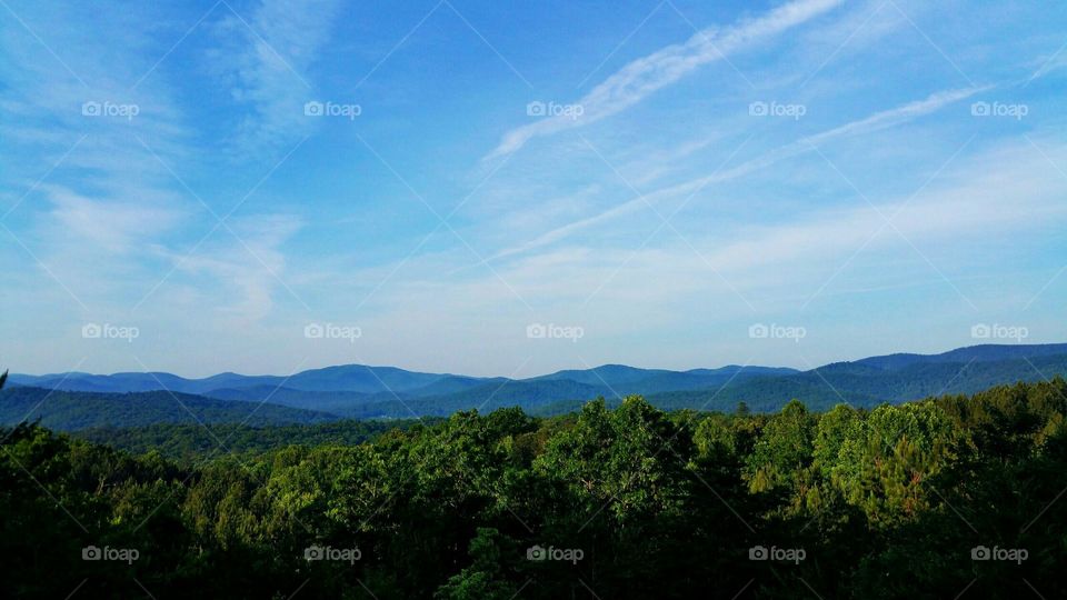 The Skies of  Blue Ridge Mountains, Georgia