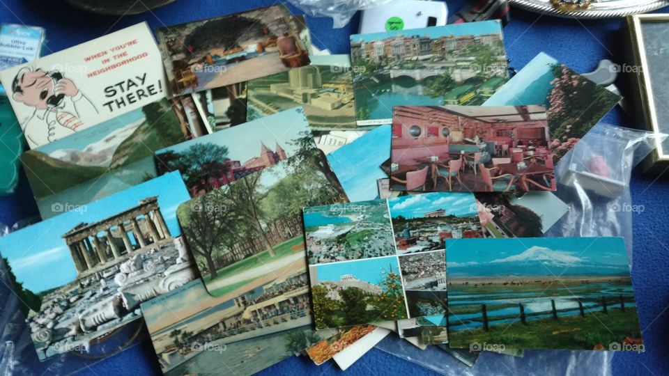 post cards from all over the world