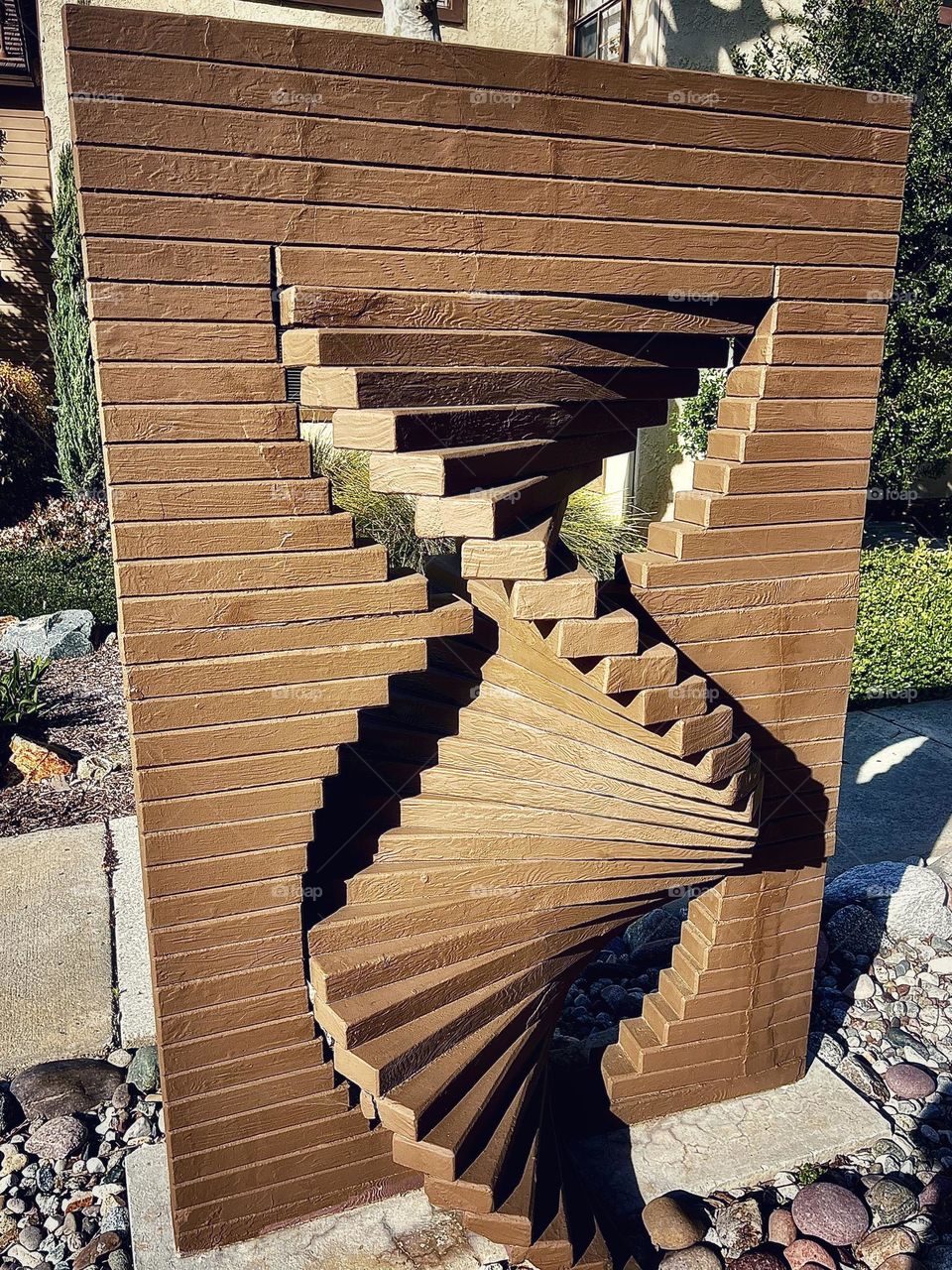 Wooden Spiral Art Work