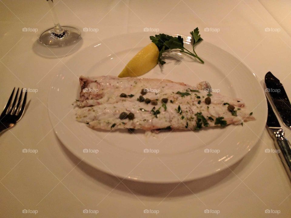 Greek white fish, Milo's, Cosmopolitan Las Vegas NV