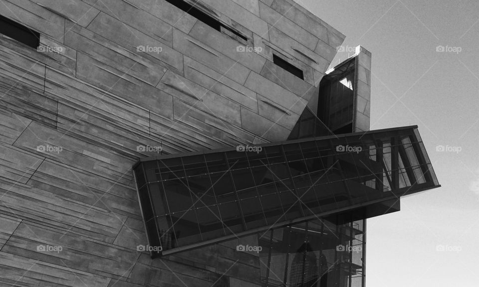 B&W Museum. Perot museum in downtown Dallas, Texas.