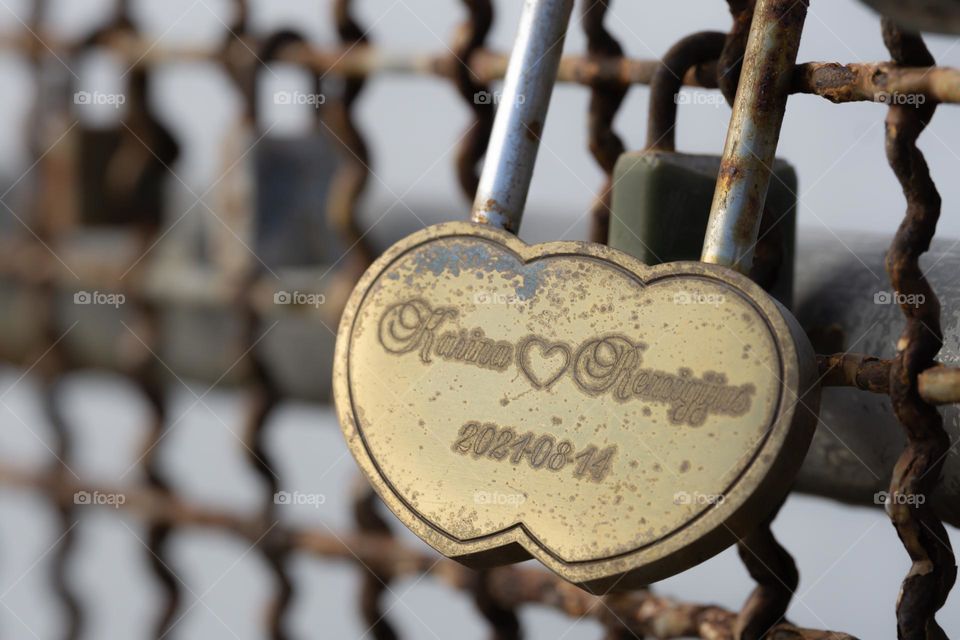 A heart lock 