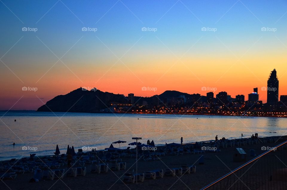 View of Benidorm cityscape