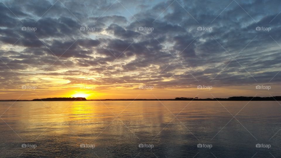 folly river spring evening