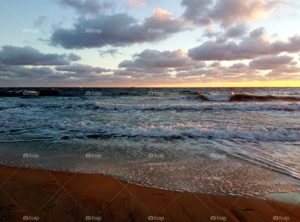 Sunset, Water, Beach, Sea, Ocean