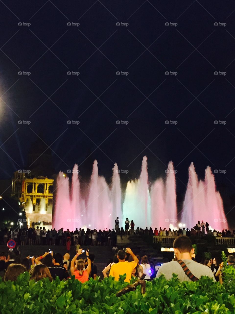 Magic fountain in Barcelona 