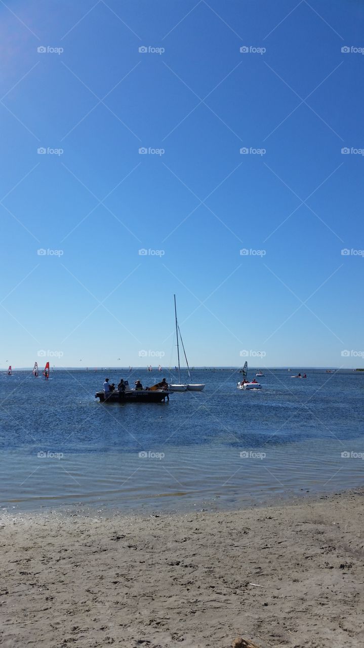 Blue watter. in Jastarnia am Strand