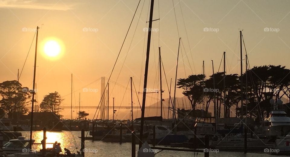 Sunset in San Francisco 