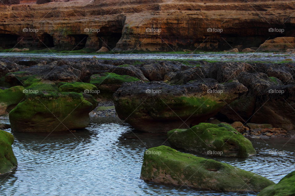 caverns in The beach