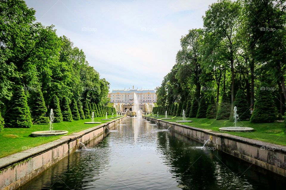 Peterhof palace St Petersburg Russia 
