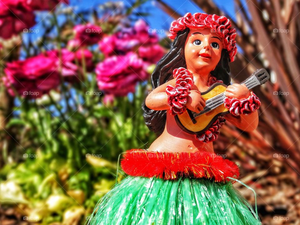 Hawaii hula doll