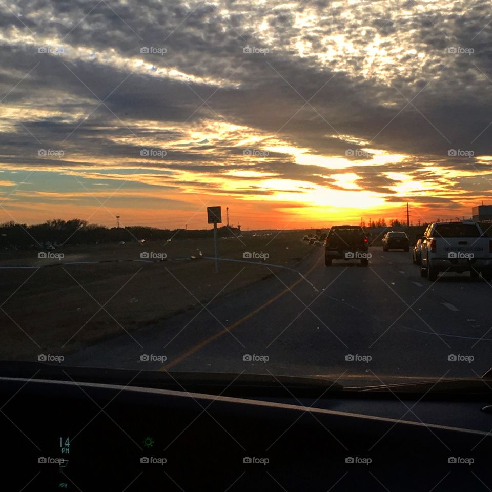Being stuck in traffic isn't so bad with this view