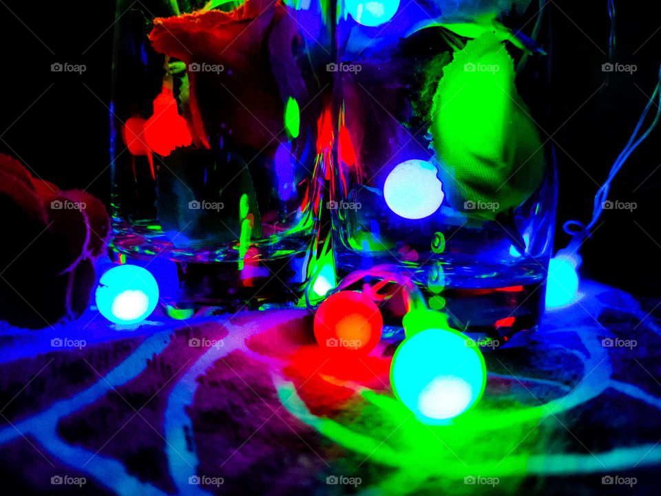 Artificial light adding the beauty and make looking more attractive. Glass and artificial combination can add beauty together. Artificial beauty.