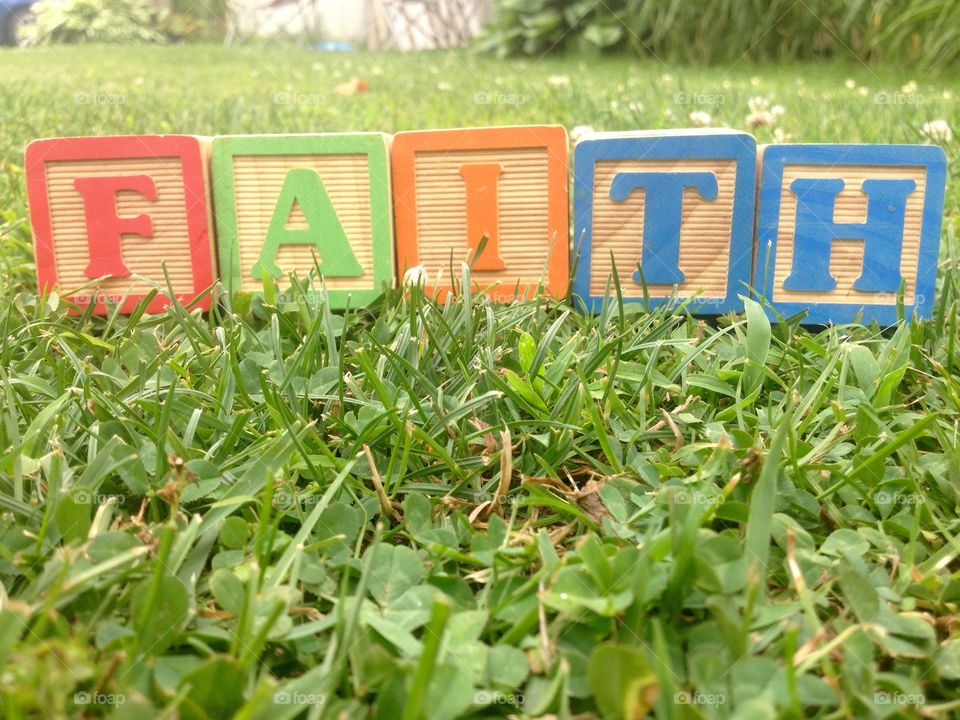 Faith Block Sign