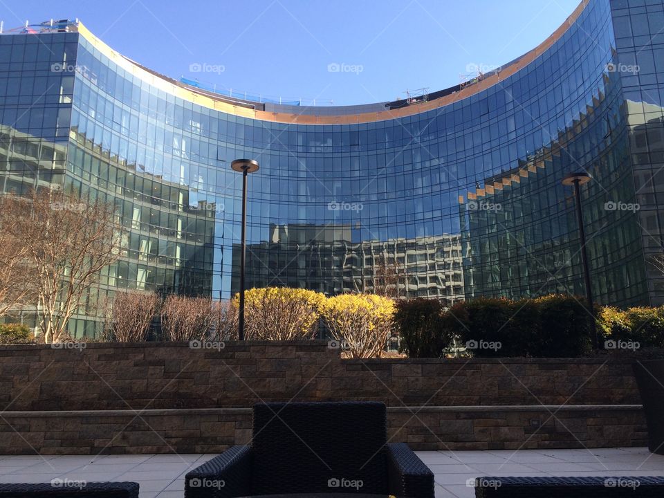 Reflections on a hotel in Washington DC