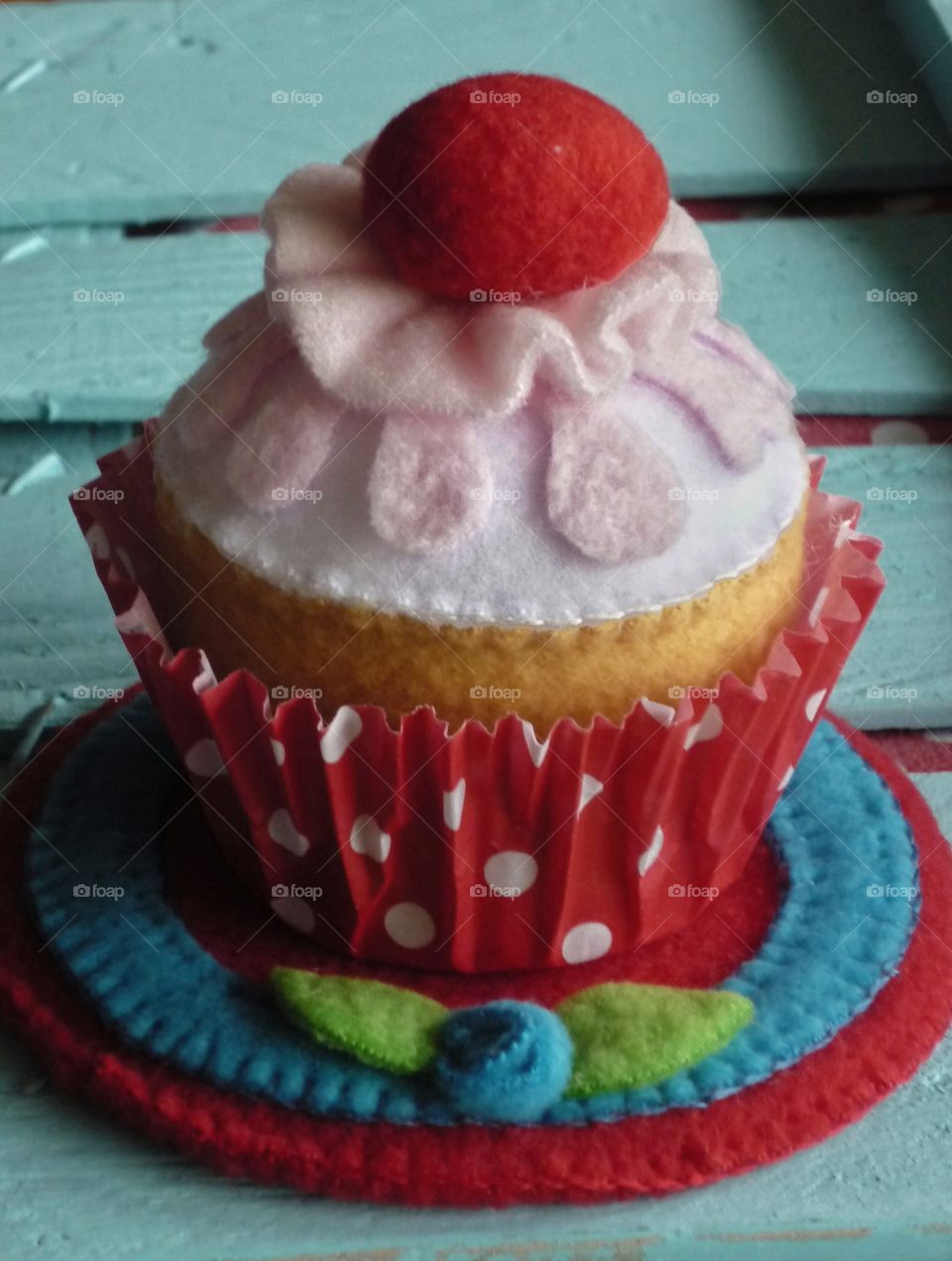 cup cake made of polar cloth