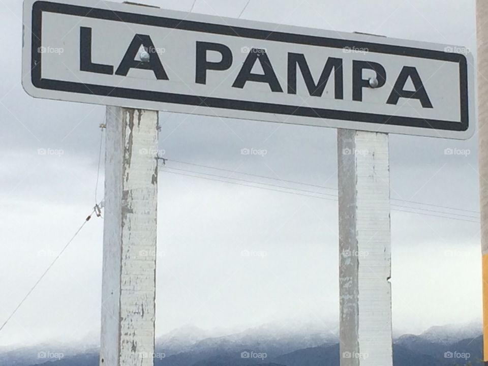 La Pampa sign