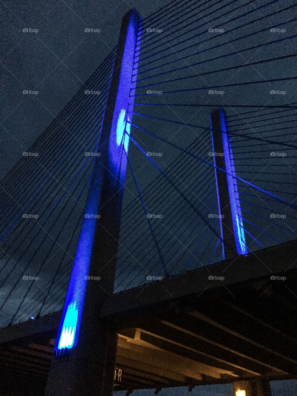 Bridge in Blue. This beautiful bridge is located in Bethany Beach, Delaware. 