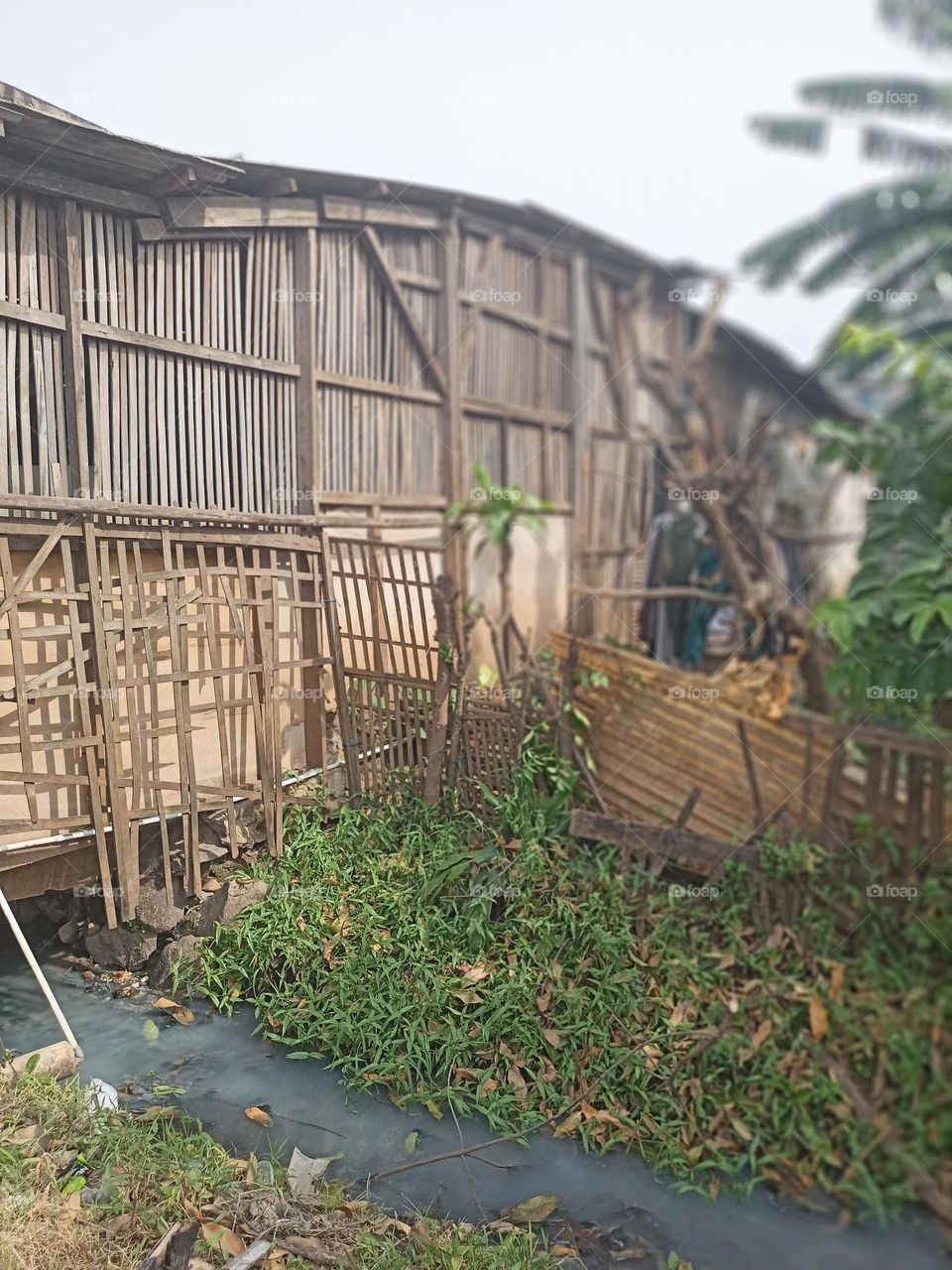 A Simple House Made From Bamboo