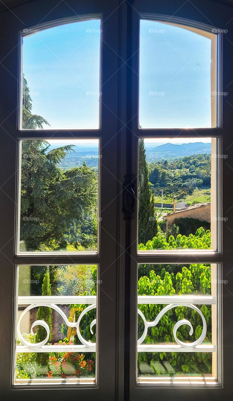 French Countryside. The picture was taken from the hotel window.