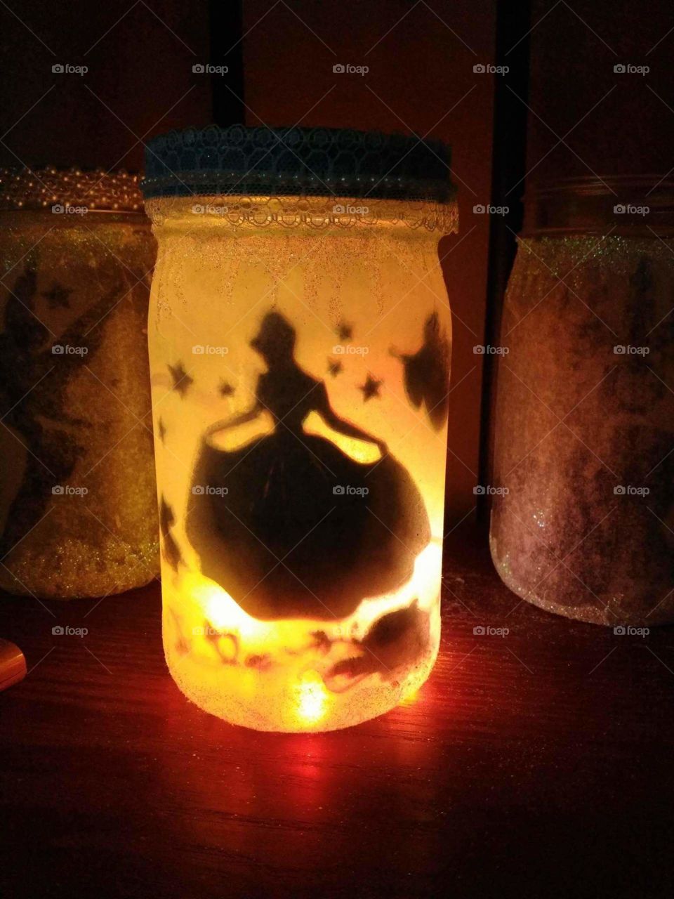 Disney Inspired, Sleeping Beauty.  Silhouette Lantern