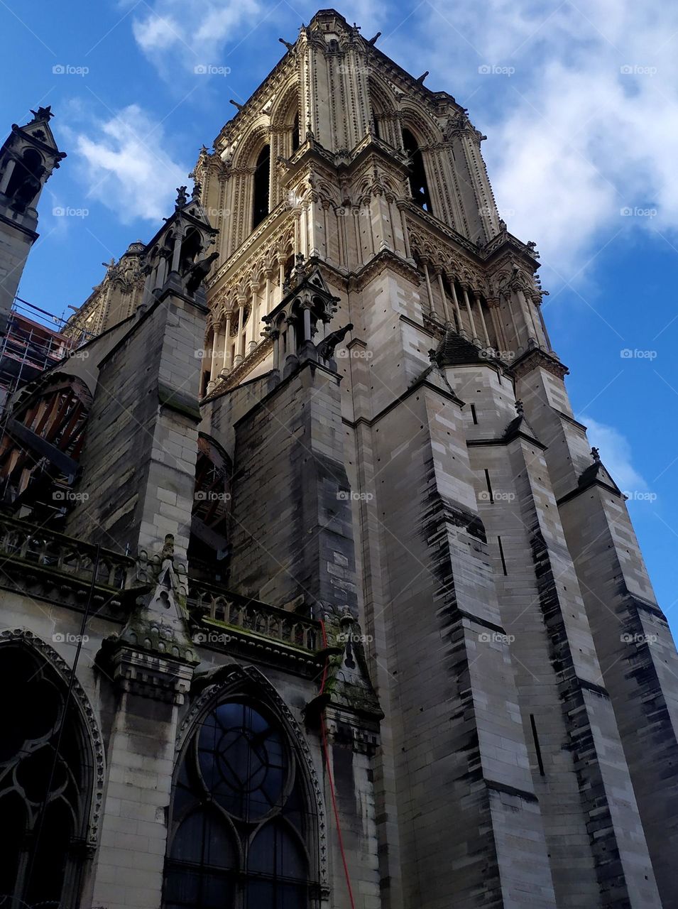 Architecture of old Parisian buildings