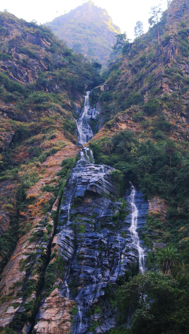 mountain waterfall