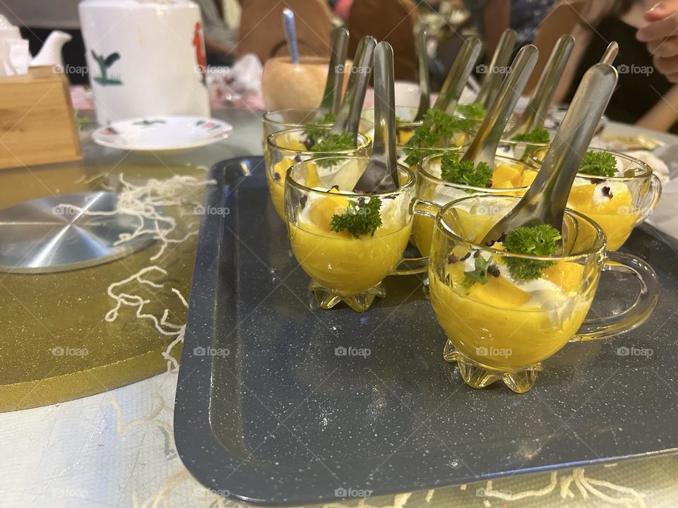 Chinese Mango pudding 