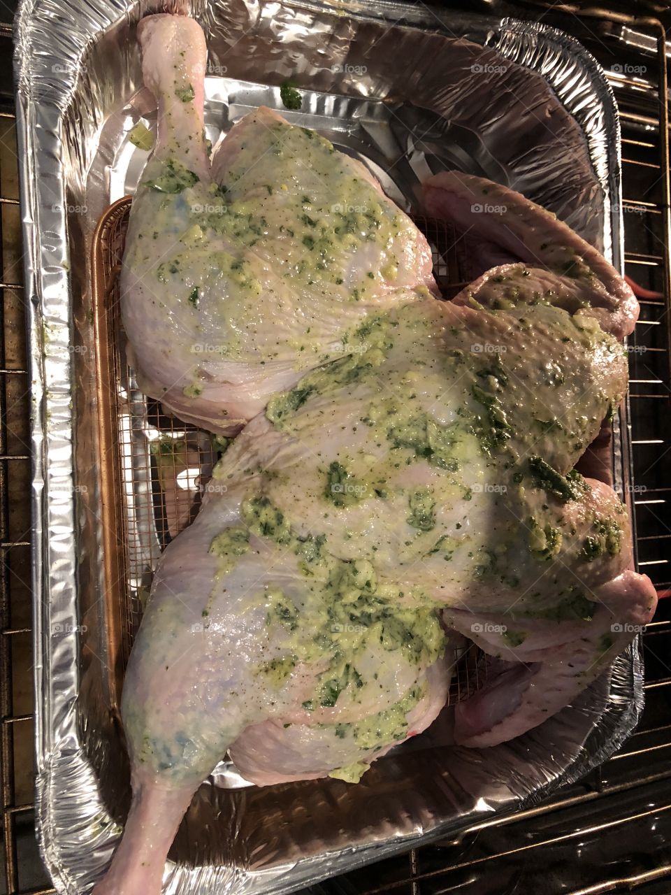 Turkey spatchcock 