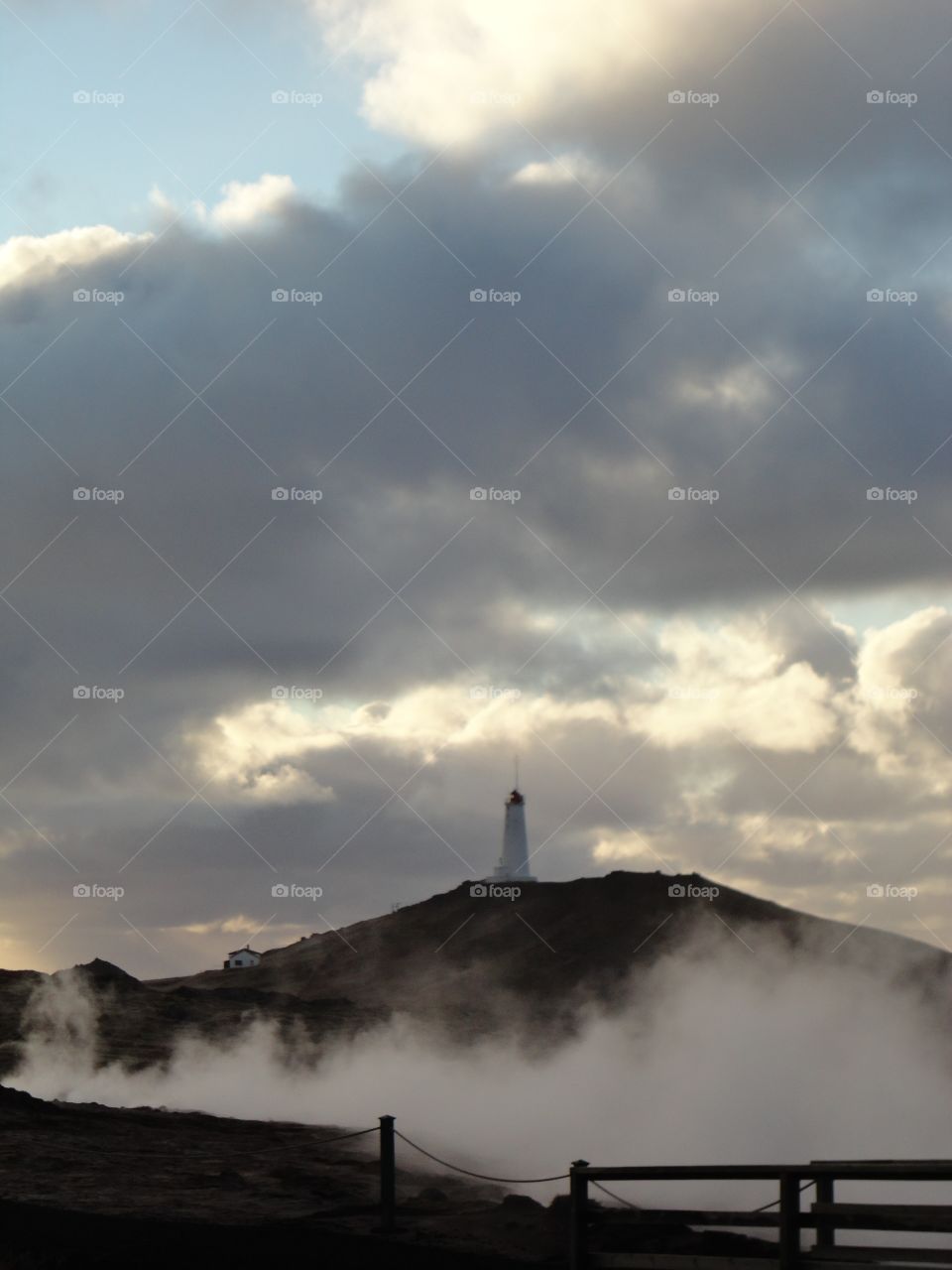 Lighthouse in the mist 